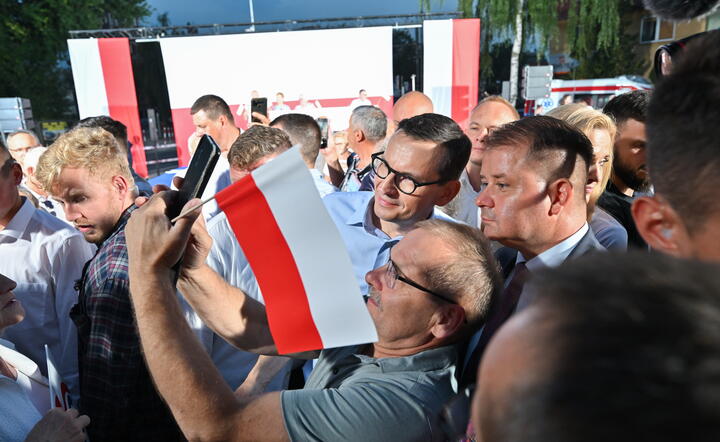 Mateusz Morawiecki w Siedlcach / autor: PAP