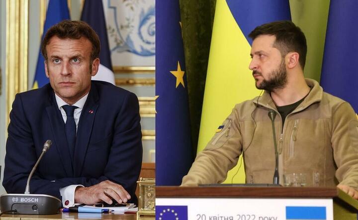 Macron i Zełeński / autor:  PAP/EPA/Dario Pignatelli HANDOUT/PAP/EPA/LUDOVIC MARIN / POOL