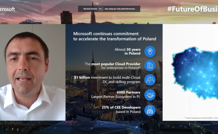 Mark Loughran, Microsoft Poland / autor: screen, mat. prasowe MS