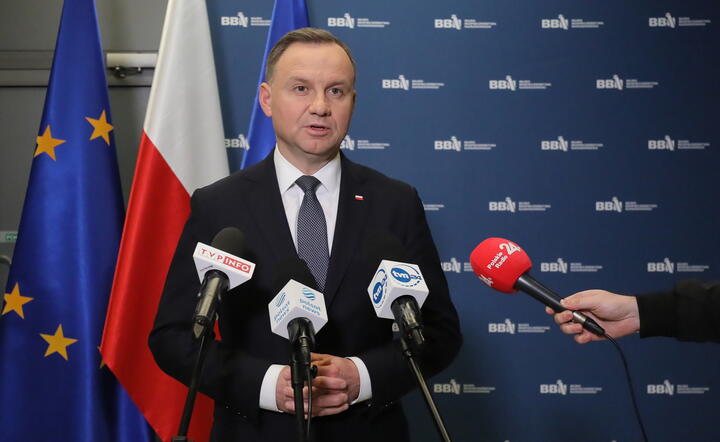 Konferencja po spotkaniu BBN / autor: PAP/Paweł Supernak