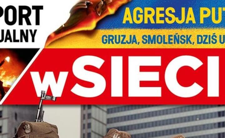 Fragment okładki bieżacego wydania tygodnika wSieci.pl