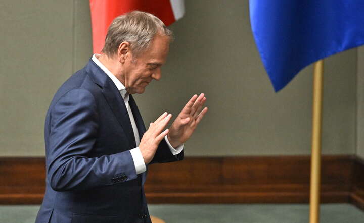 Premier Donald Tusk w Sejmie / autor: PAP/Radek Pietruszka