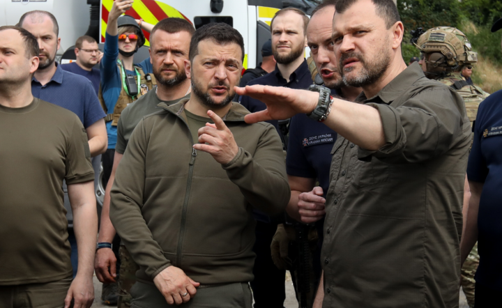 ukraiński prezydent Wołodymyr Zełenski / autor: PAP/EPA/MYKOLA TYMCHENKO