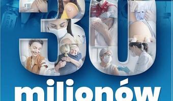 Premier na FB: wykonaliśmy już 30 milionów szczepień