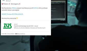 Fałszywy profil ZUS. Wyłudzają dane i pieniądze