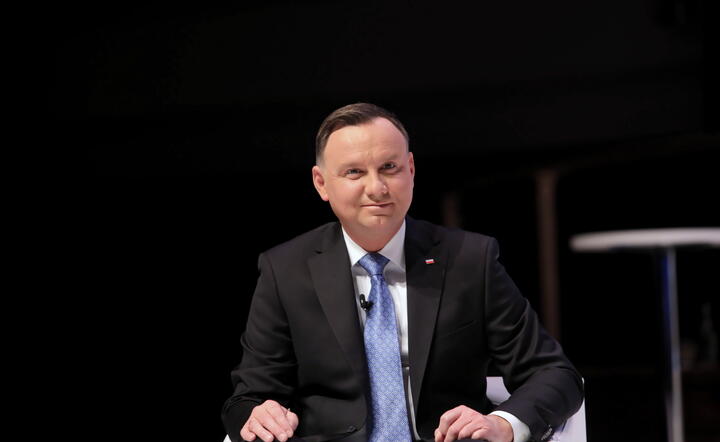Prezydent Andrzej Duda podczas sesji NATO w Londynie / autor: PAP/Wojciech Olkuśnik