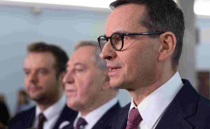 Mateusz Morawiecki z Henrykiem Kowalczykiem i Rafałem Bochenkiem / autor: Fot. Andrzej Wiktor/Fratria