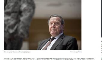 Schröder został dyrektorem Rosnieftu