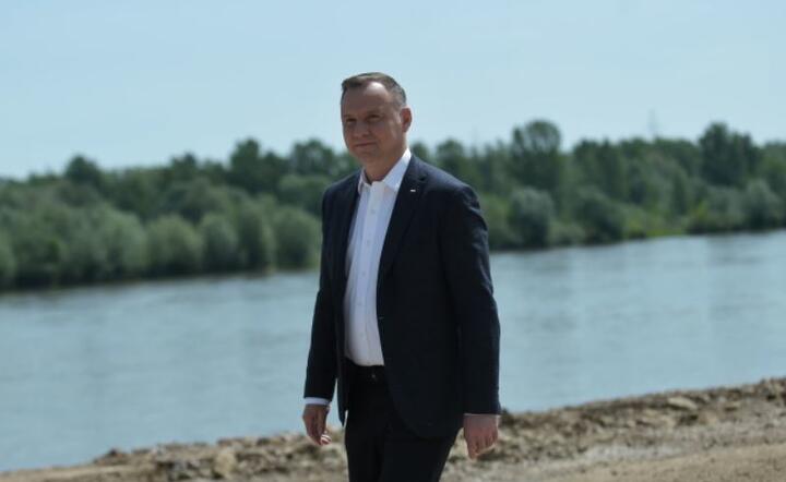 Prezydent RP Andrzej Duda podczas wizyty w Wilczkowicach Górnych, 7 bm / autor: PAP/Marcin Obara