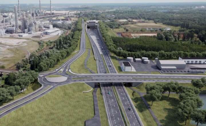 Wizualizacja wjazdu na S6 do tunelu pod Odrą / autor: materiały prasowe GDDKiA