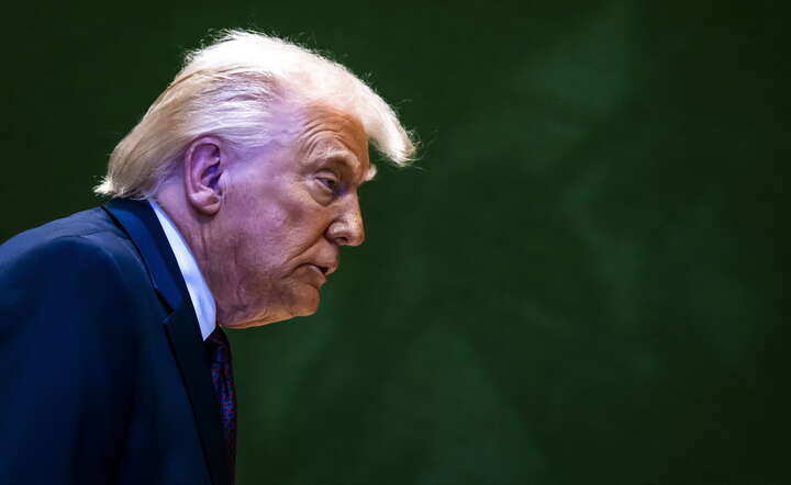 Prezydent USA Donald Trump na Światowym Forum Ekonomicznym w Davos / autor: PAP/EPA/LAURENT GILLIERON