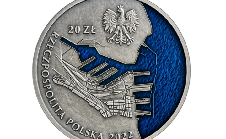 NBP upamiętnił 100-lecie Portu Gdynia na srebrnej monecie