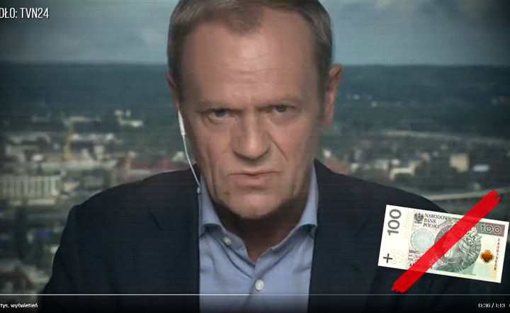 Tusk za przyjęciem euro / autor: opracowanie własne