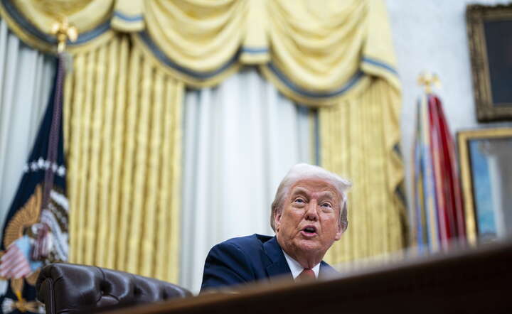 Prezydent Donald Trump w Białym Domu / autor: PAP/EPA/ALEXANDER DRAGO