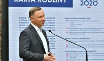 Prezydent: Gwarancja świadczeń i wsparcie finansowe dla rodzin