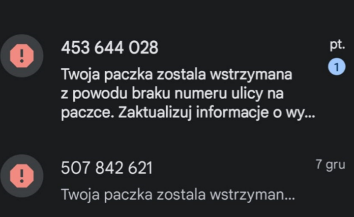 Oszustwo na "niedostarczoną paczkę" / autor: Fratria