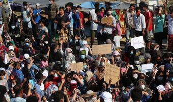 Migranci już w Niemczech. Spalili obóz, bo nie chcieli kwarantanny