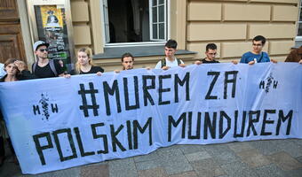 "Tylko świnie siedzą w kinie", "Murem za polskim mundurem"