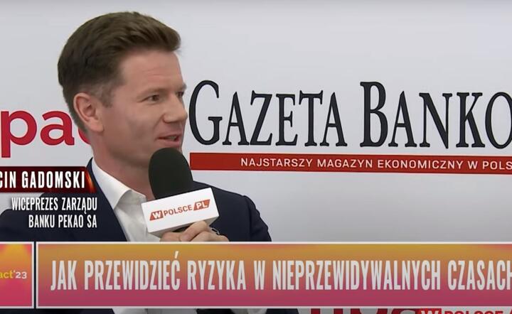 Marcin Gadomski, wiceprezes zarządu Banku Pekao S.A. / autor: fot. Fratria