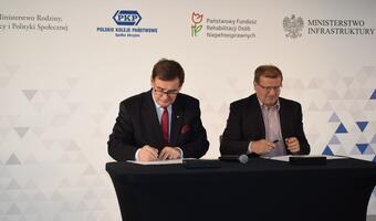 PKP i PFRON będą działać na rzecz niepełnosprawnych