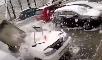 Potworna burza lodowa w Rosji. Cudem uniknął śmierci [wideo]