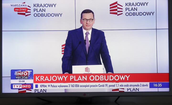 premier Mateusz Morawiecki podczas prezentacji KPO / autor: fotoserwis PAP