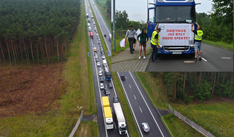 Protest przewoźników: "W branży dzieje się źle"