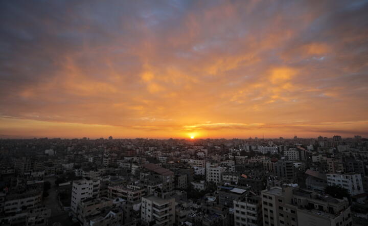 Strefa Gazy / autor: PAP/EPA/MOHAMMED SABER