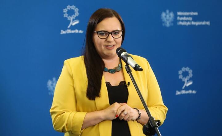 Minister funduszy i polityki regionalnej Małgorzata Jarosińska / autor: PAP/Rafał Guz
