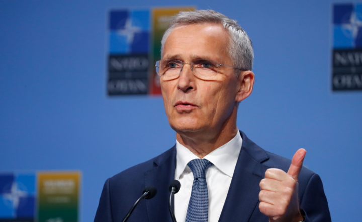 sekretarz generalny Sojuszu Północnoatlantyckiego Jens Stoltenberg / autor: PAP/EPA/TOMS KALNINS