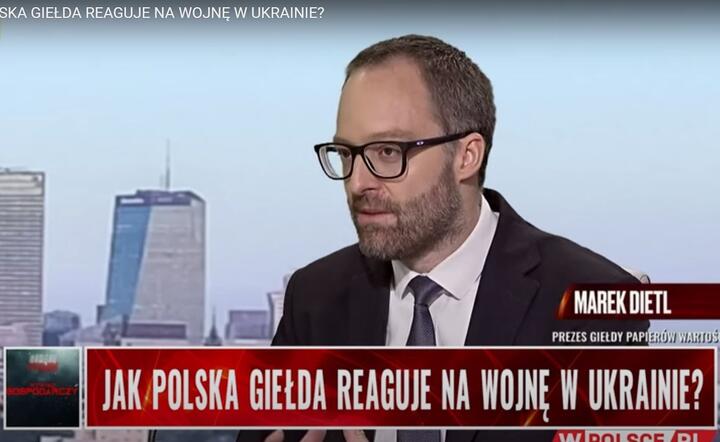Marek Dietl, prezes GPW / autor: fot. wPolsce.pl