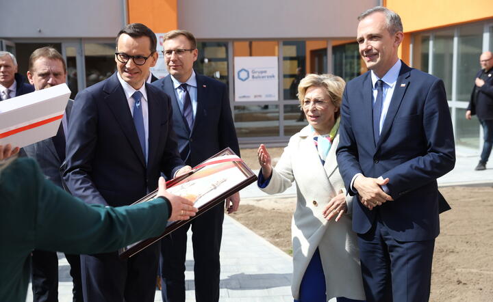 Mateusz Morawiecki w Gostyninie / autor: PAP