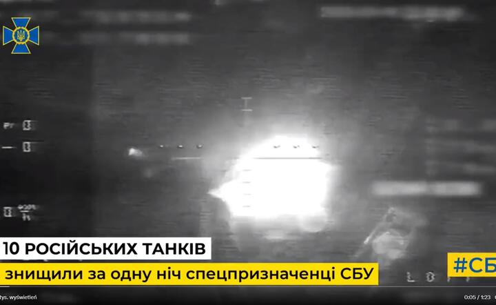 Zdjęcia z nocnej akcji sił specjalnych Ukrainy / autor: Twitter @ServiceSsu