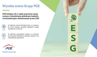 PGE z wysoką oceną w międzynarodowym badaniu klimatycznym CDP