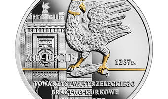 Rocznica Bractwa Kurkowego w Krakowie na monecie NBP