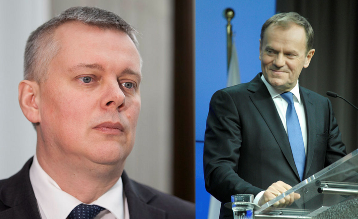 Minister koordynator służb specjalnych Tomasz Siemoniak  i premier Donald Tusk / autor: Fratria