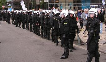 Związkowcy ze służb mundurowych protestowali pod sejmem