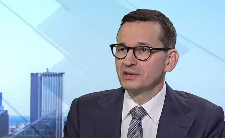 Premier Mateusz Morawiecki w Telewizji wPolsce / autor: Fratria