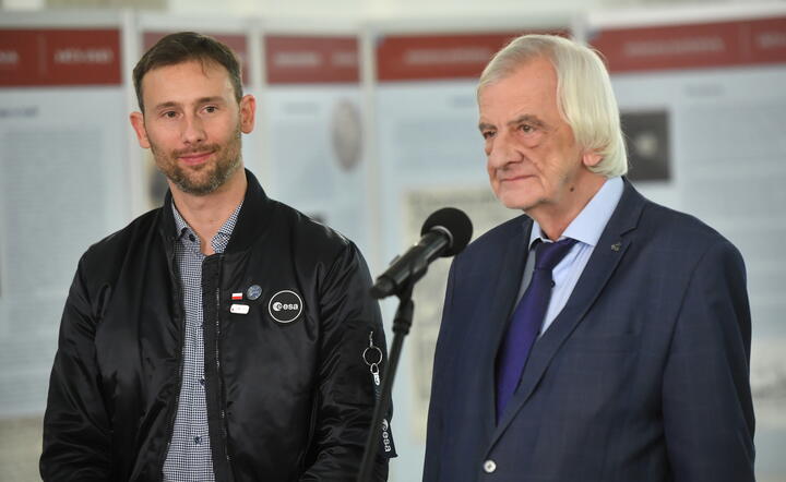 Dr Sławosz Uznański i Ryszard Terlecki / autor: PAP