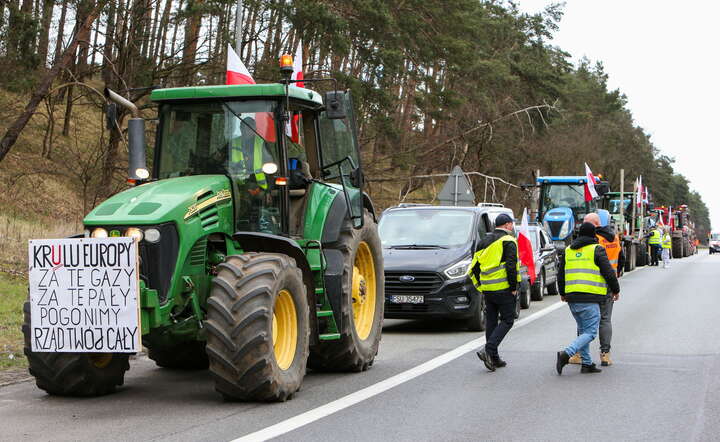 Protest rolników na polsko-niemieckiej granicy w Świecku / autor: PAP/Lech Muszyński