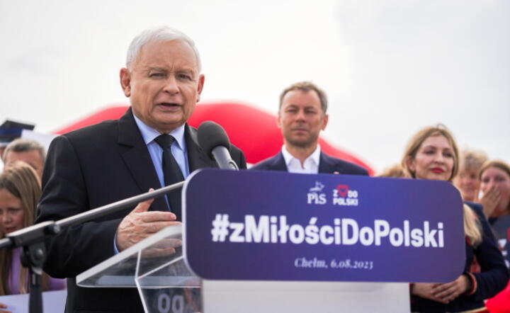 Chełm piknik rodzinny z udziałem prezesa PiS / autor: PAP/Karol Zienkiewicz