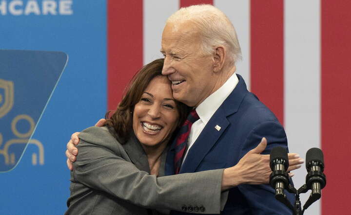 Kamala Harris i Joe Biden / autor: PAP/EPA/ALLISON JOYCE