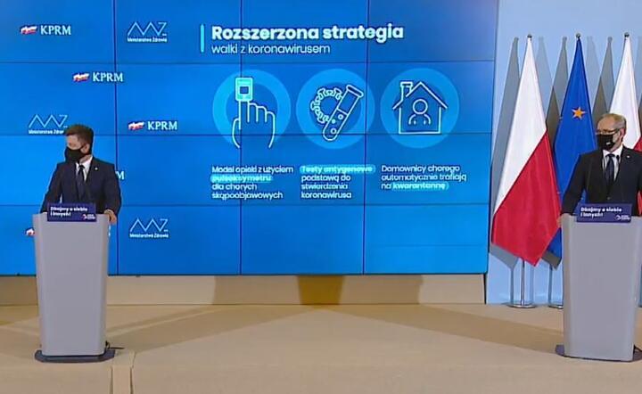 Konferencja prasowa w KPRM / autor: FB