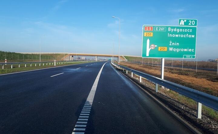GDDKIA do końca roku odda jeszcze do użytku kolejne kilometry ekspresowej trasy S5. Będą to odcinki w województwie kujawsko-pomorskim / autor: materiały pras. GDDKiA