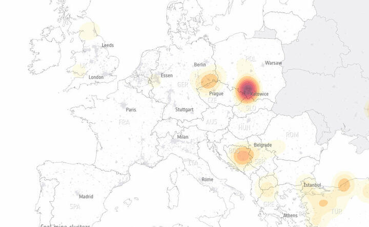 Emisja metanu spowodowana wydobyciem węgla / autor: Europejska Agencja Kosmiczna / ESA