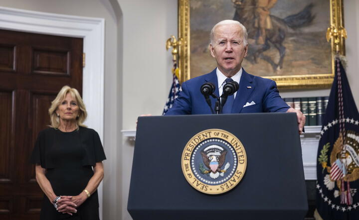 USA BIDEN MASS SHOOTING / autor: PAP/EPA/JIM LO SCALZO / POOL