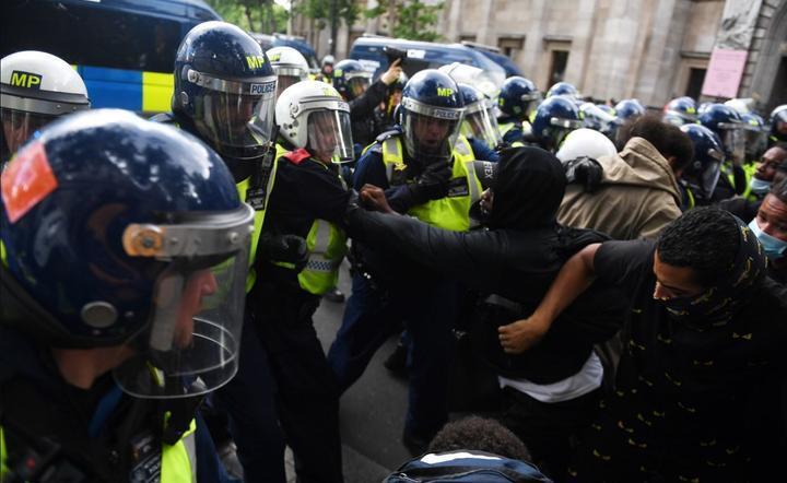 sobotnie protesty w Londynie / autor: PAP