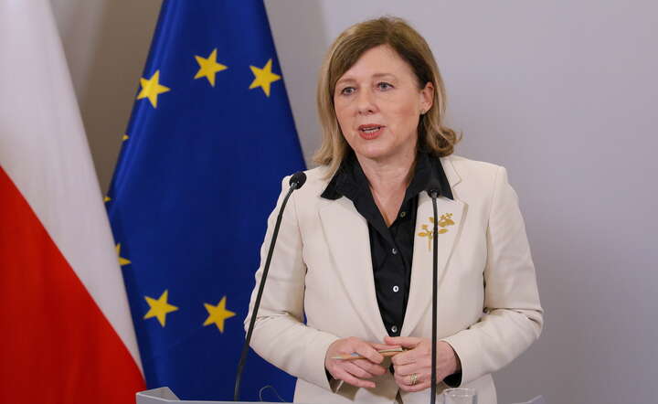 Wiceprzewodnicząca Komisji Europejskiej Vera Jourova na wspólnej konferencji prasowej z ministrem sprawiedliwości, prokuratorem generalnym Adamem Bodnarem w siedzibie Ministerstwa Sprawiedliwości w Warszawie / autor: PAP/Paweł Supernak