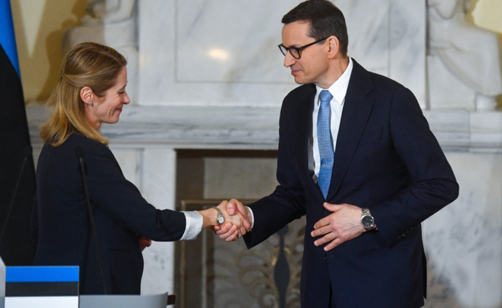 Mateusz Morawiecki, Kaja Kallas / autor: PAP/Piotr Nowak