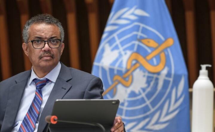 Dyrektor generalny  WHO Tedros Adhanom Ghebreyesus, Generwa, 03 bm / autor: PAP/EPA/FABRICE COFFRINI